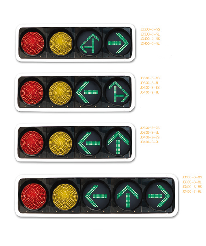 300, 400 LED Motor Vehicle Signal Light -serie Signaallicht op volledig scherm